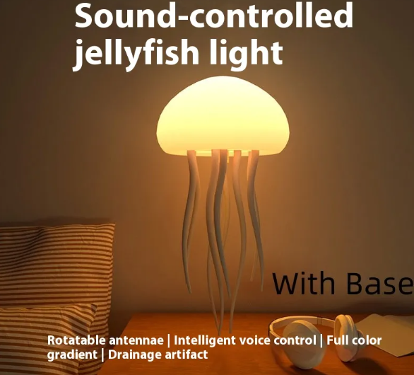 🐙 EchoJelly™ Lumina – The Sound-Reactive Jellyfish Lamp